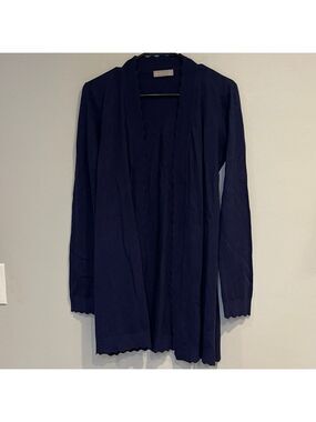 NWT Evolution by Cyrus Eclipse Deep Blue Women's Cardigan